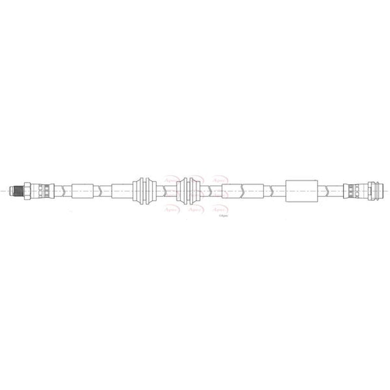 Apec Brake Hydraulic Hose Line Front HOS4460