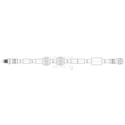 Apec Brake Hydraulic Hose Line Front HOS4460