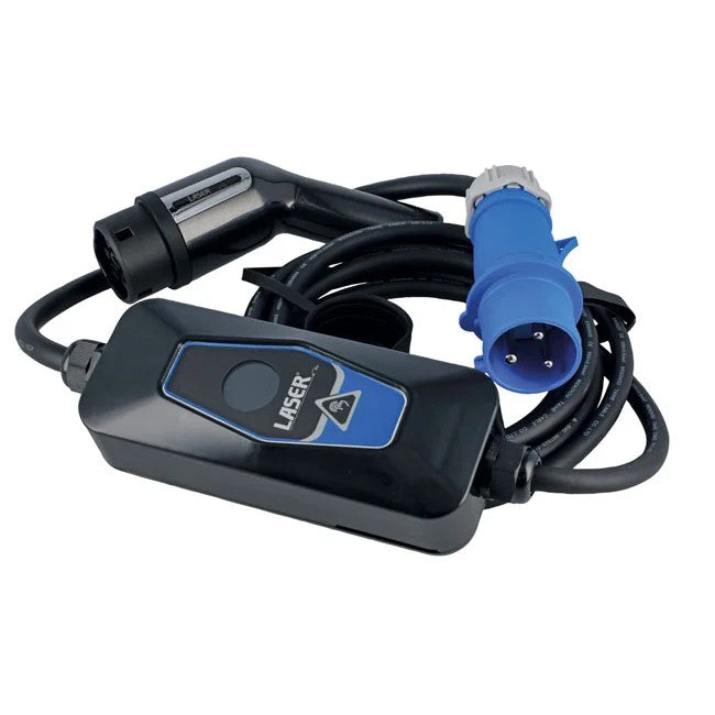 Laser Tools EV Charging Cable - 32A Single Phase T2 Female-CEE Plug (3 pin)