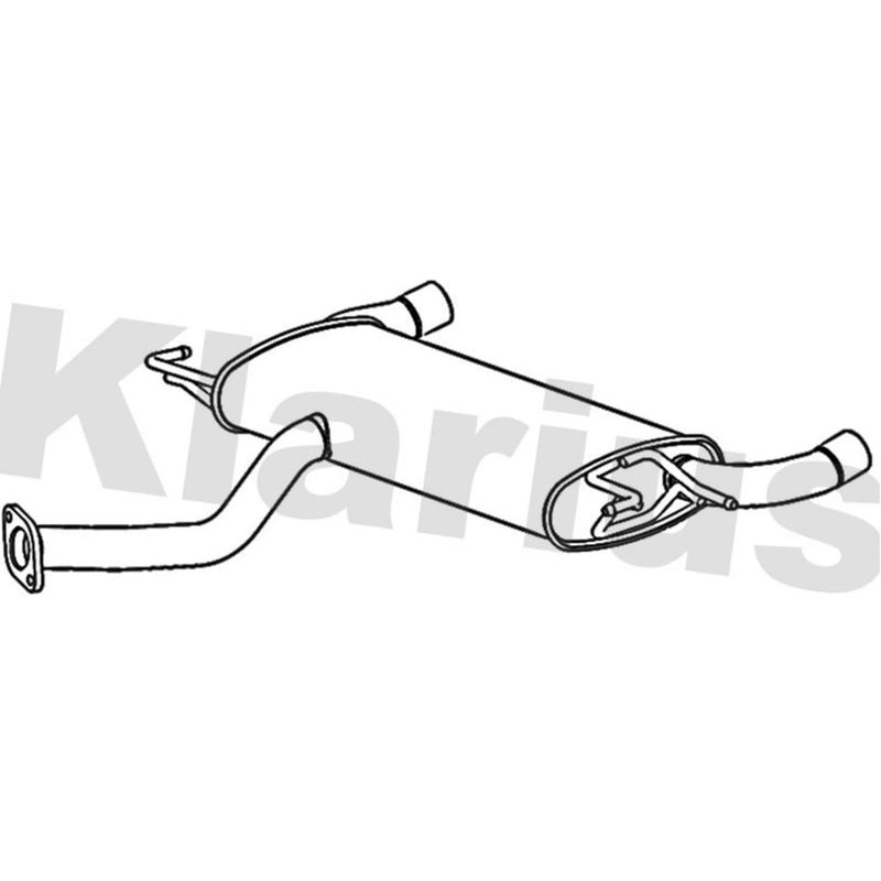 Klarius Box With Tail Pipe Rear HY200X