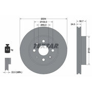 Textar 2 x Internally Vented Front Brake Discs 92147000