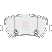 Apec Rear Brake Pad Set PD3353