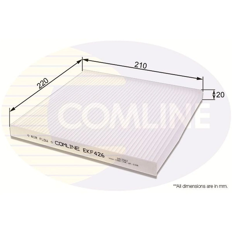 Comline Cabin Air Filter (Pollen Filter) EKF426