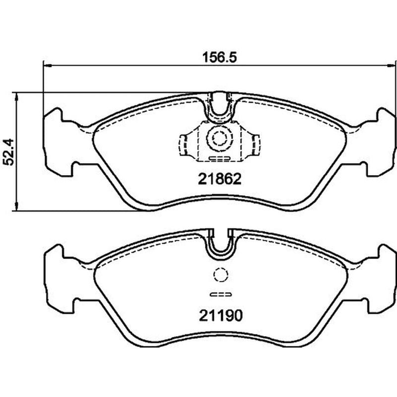 Mintex Front Brake Pad Set MDB1889