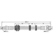 Borg & Beck Brake Hydraulic Hose Line Front Left BBH6731