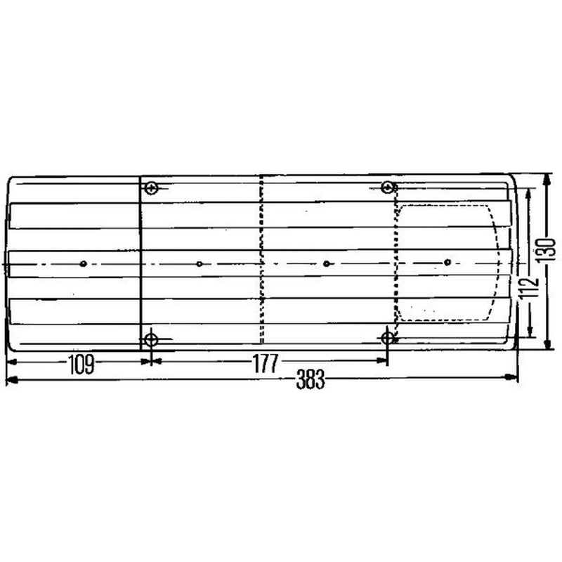 Hella Tail Light / Lamp R10W Right 2SD 004 460-011
