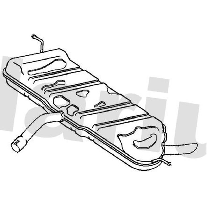 Klarius Box With Tail Pipe Rear VW989G