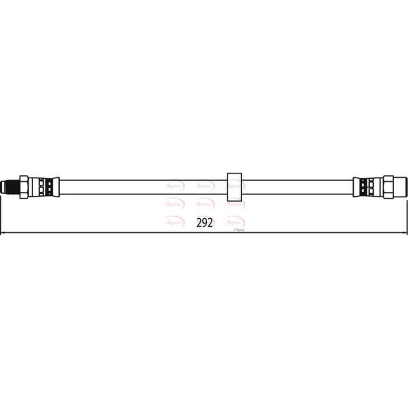 Apec Brake Hydraulic Hose Line Rear HOS4114