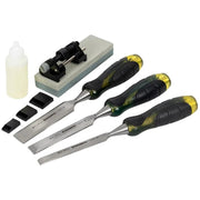 Roughneck Pro Series Bevel Edge Chisel & Sharpening Kit, 6 Piece - 30-165