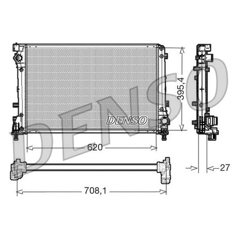 Denso Engine Radiator DRM09163