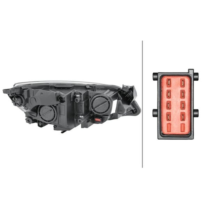 Hella Headlight Headlamp W21/5W Left 1EG 010 011-611
