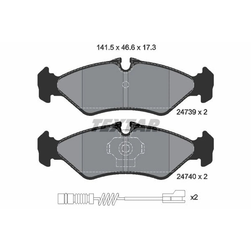 Textar Rear Brake Pad Set 2473901