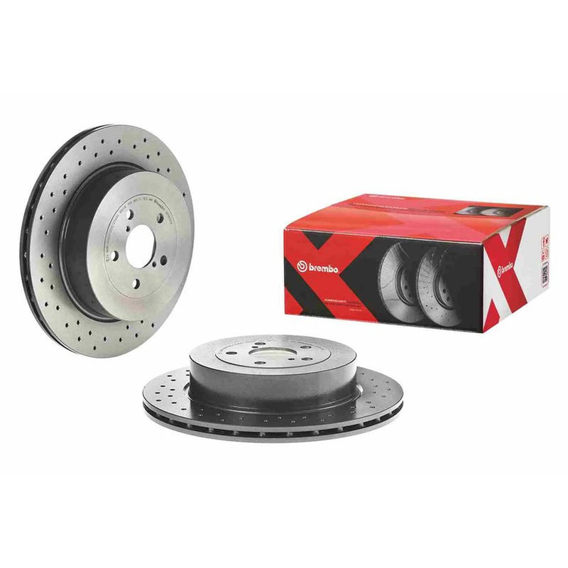 Brembo Xtra 2 x Perforated/Vented Rear Brake Discs 09.7813.1X