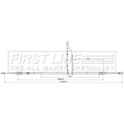 First Line Handbrake Cable Right Rear FKB3900
