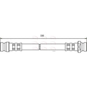 Apec Brake Hydraulic Hose Line Rear HOS3477