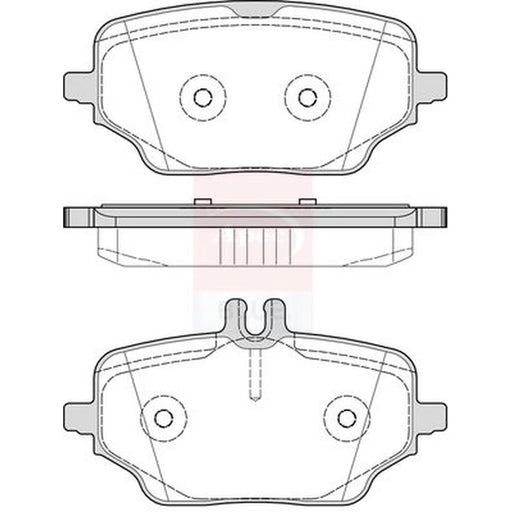 Apec Rear Brake Pad Set PD4009