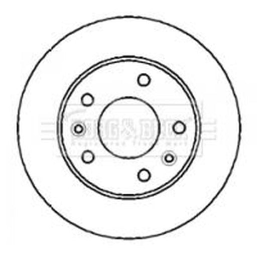 Borg & Beck 2 x Vented Front Brake Discs BBD4283
