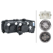 Hella Headlight Headlamp W5W Right 1EJ 247 046-021