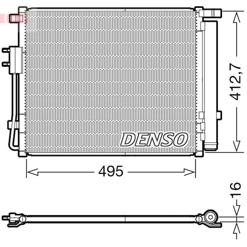 Denso Air Conditioning Condenser DCN41012