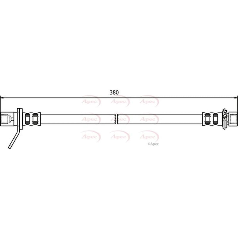 Apec Brake Hydraulic Hose Line Rear Left HOS3547
