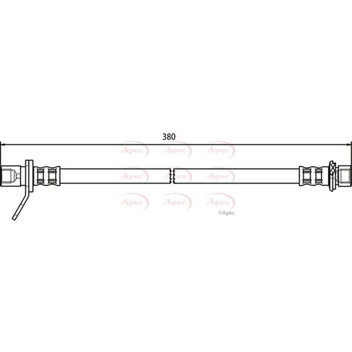 Apec Brake Hydraulic Hose Line Rear Left HOS3547