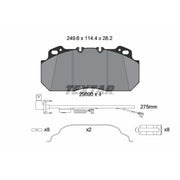 Textar Front Brake Pad Set 2909015