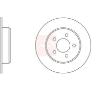 Apec 2 x Solid Rear Brake Discs DSK2079