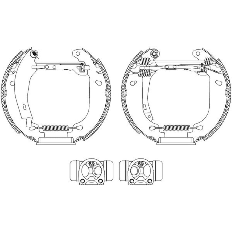 Mintex Brake Shoe Set Axle Kit MSP310
