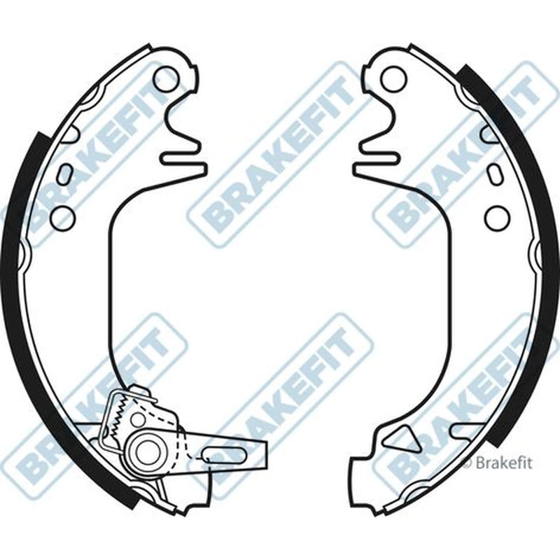Apec Brake Shoe Set Axle Kit BSH1002