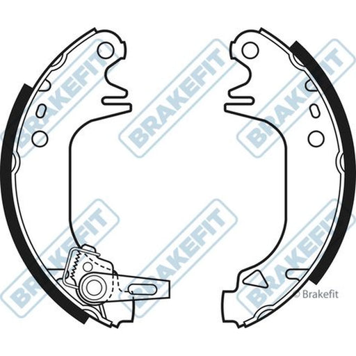 Apec Brake Shoe Set Axle Kit BSH1002