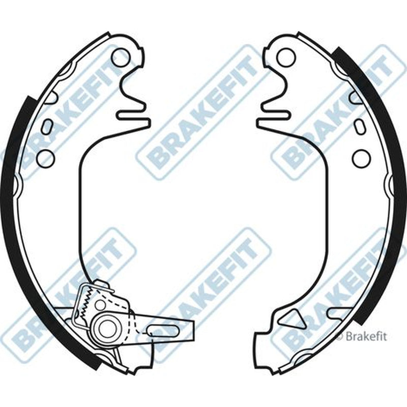 Apec Brake Shoe Set Axle Kit BSH1002