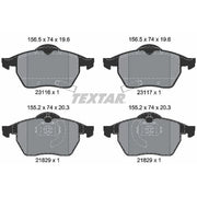 Textar Front Brake Pad Set 2311602