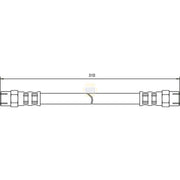 NAPA Brake Hydraulic Hose Line Front NBH1248