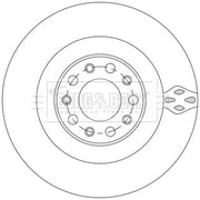 Borg & Beck 2 x Vented Rear Brake Discs BBD5572