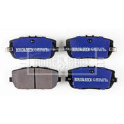 Borg & Beck 4 x Rear Brake Pad Set BBP2252