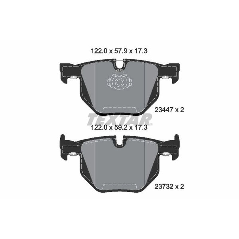 Textar Rear Brake Pad Set 2344704
