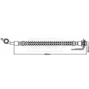Borg & Beck Brake Hydraulic Hose Line Rear Right BBH8001