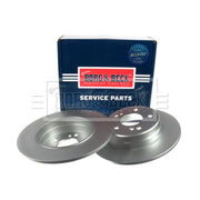 Borg & Beck 2 x Solid Rear Brake Discs BBD4094