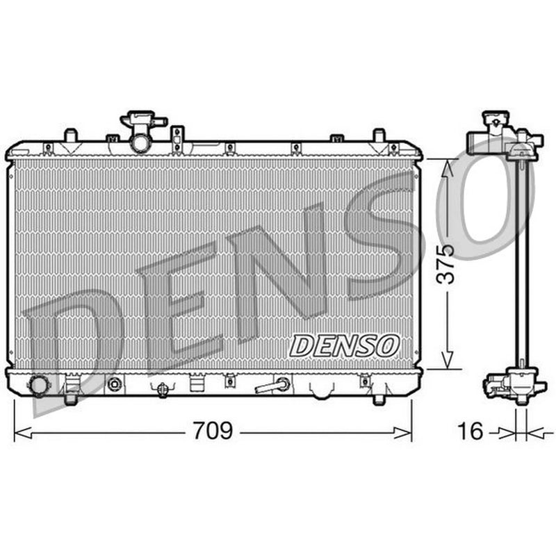 Denso Engine Radiator DRM47024