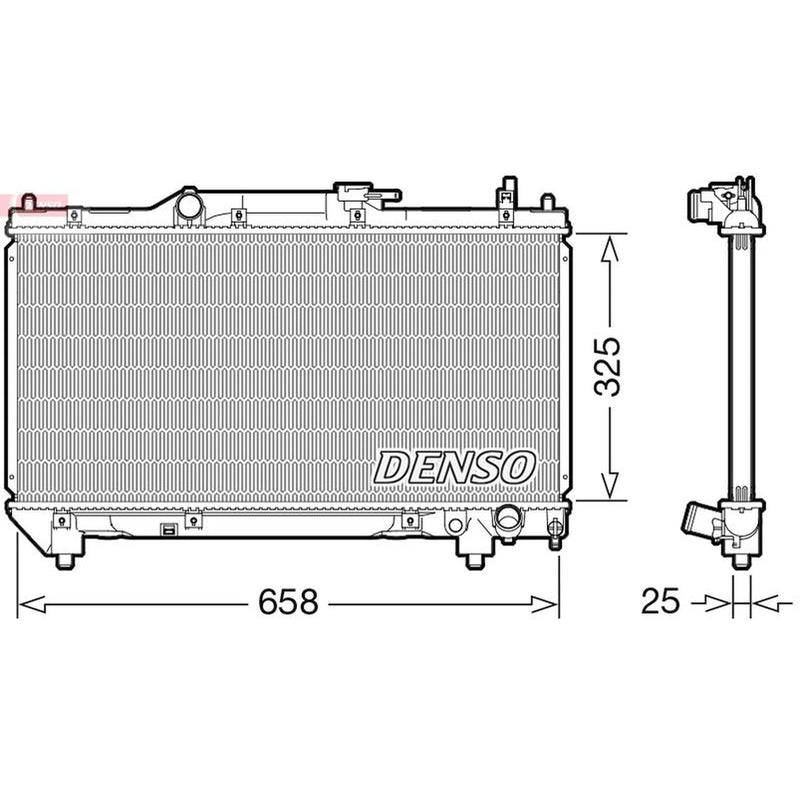 Denso Engine Radiator DRM50115