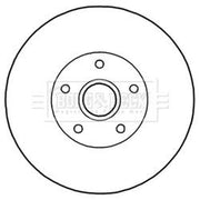 Borg & Beck 2 x Solid Rear Brake Discs BBD5838S