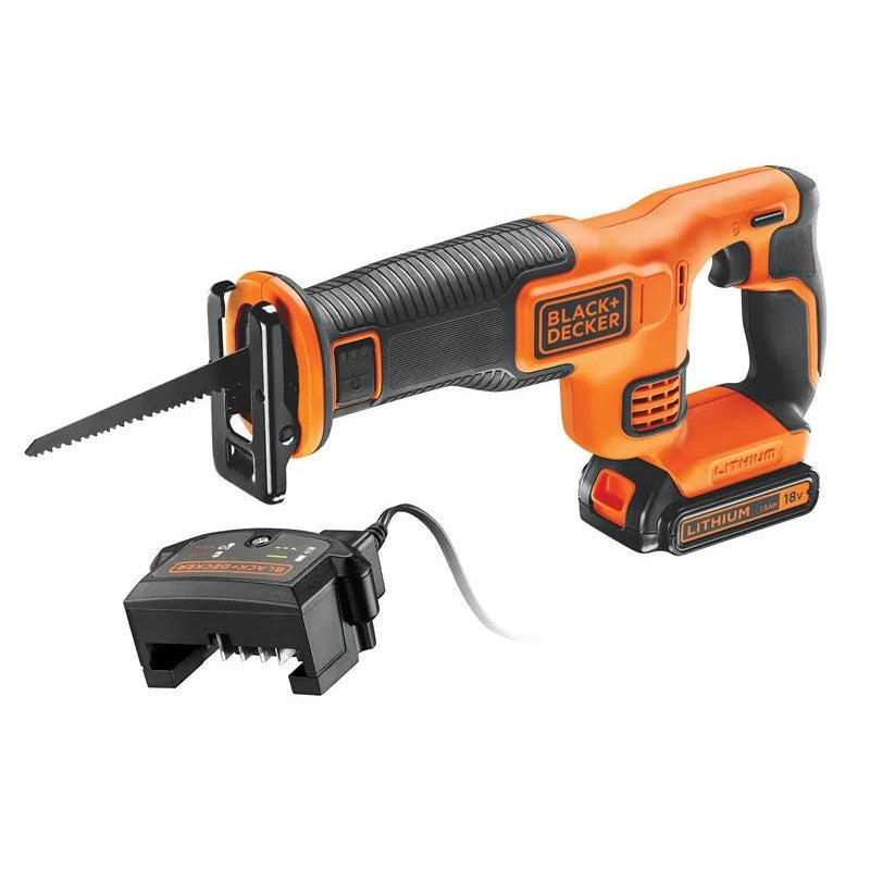 Black + Decker BDCR18C1 Reciprocating Saw 18V 1 x 1.5Ah Li-ion - BDCR18C1-GB