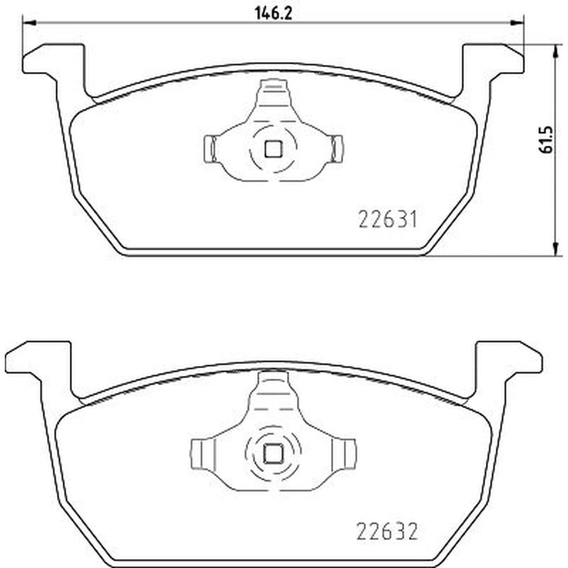 DON Front Brake Pad Set PCP1610