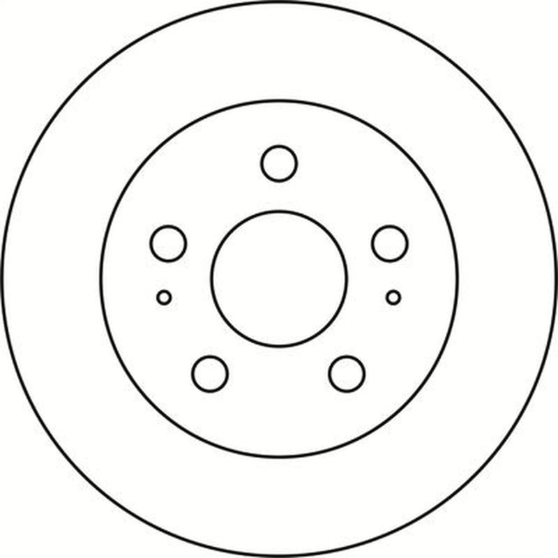 Abtex 2 x Solid Rear Brake Discs BD2175S