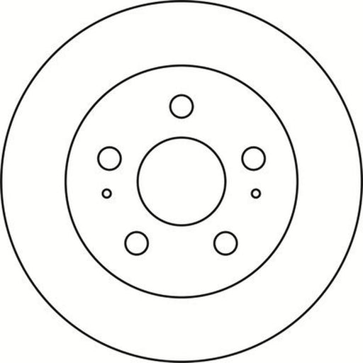 Abtex 2 x Solid Rear Brake Discs BD2175S