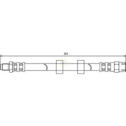 NAPA Brake Hydraulic Hose Line Front NBH1095