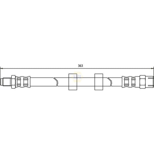 NAPA Brake Hydraulic Hose Line Front NBH1095