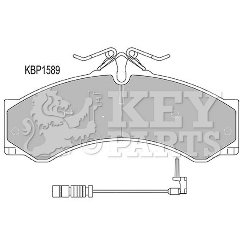 Key Parts 4 x Front Brake Pad Set KBP1589