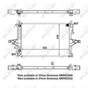 NRF Engine Radiator 56125