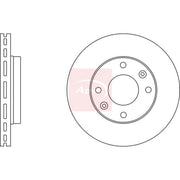 Apec 2 x Vented Front Brake Discs DSK2404